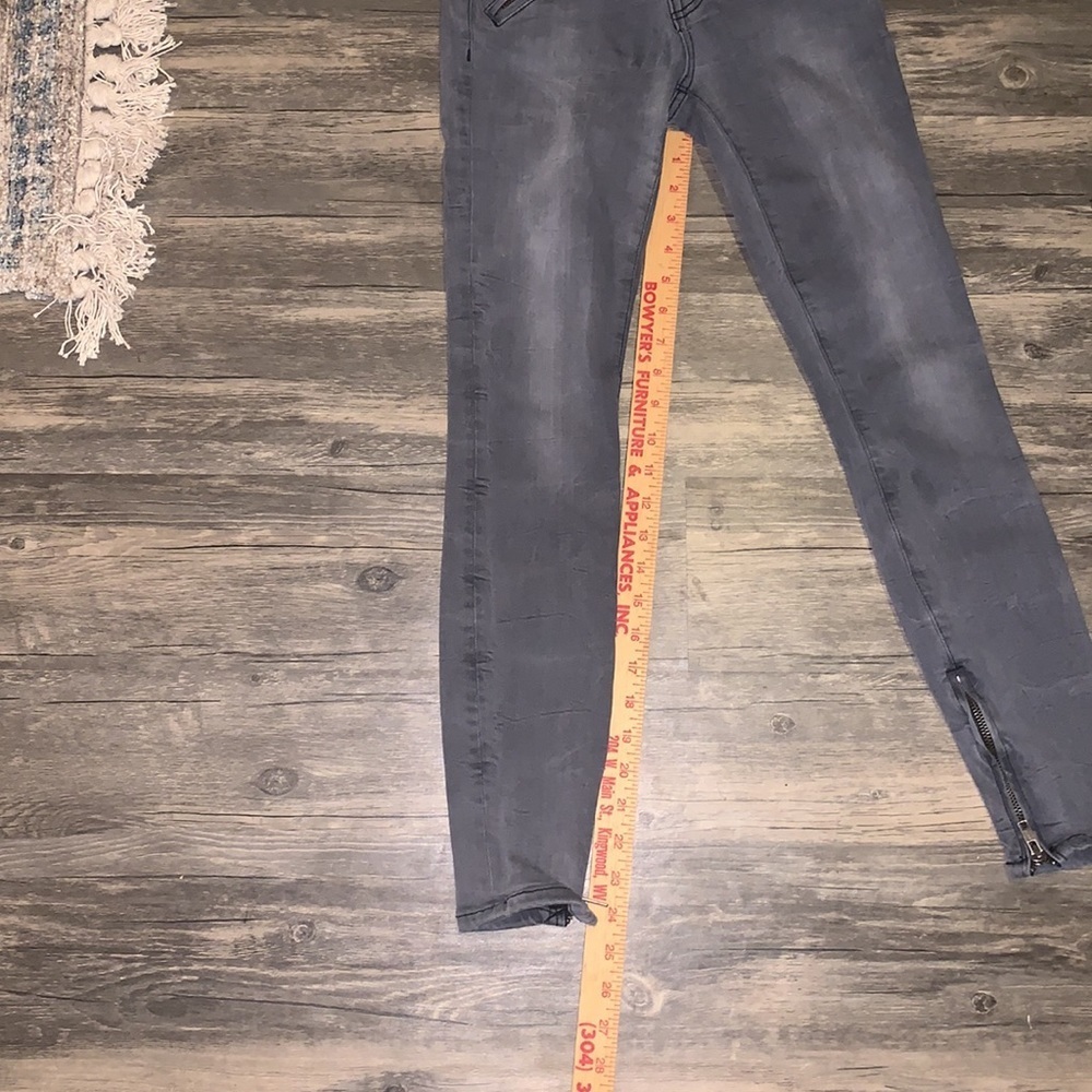Current / Elliott Y2K lowrise Jeans Gray Skinny Stretch Denim size 24 - Picture 11 of 12